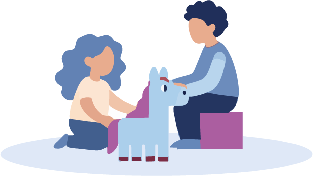 Illustration Lama für Kinder- und Jugendheilkunde